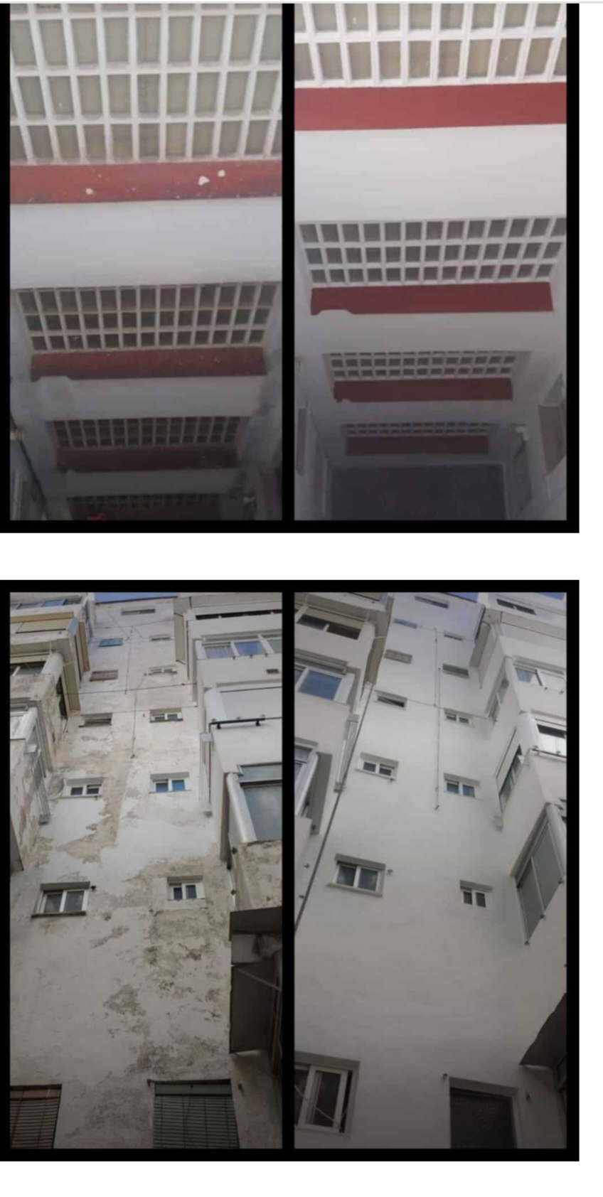 Fachada — Antes y después